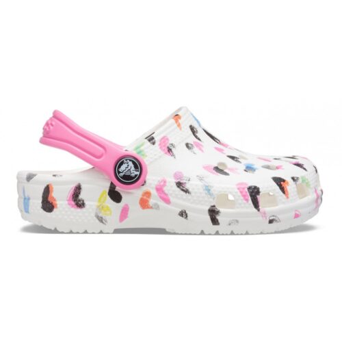 CROCS - CLASSIC HEART PRINT CLOG T